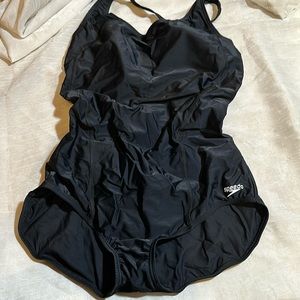 Large Black Speedo Padded One Piece